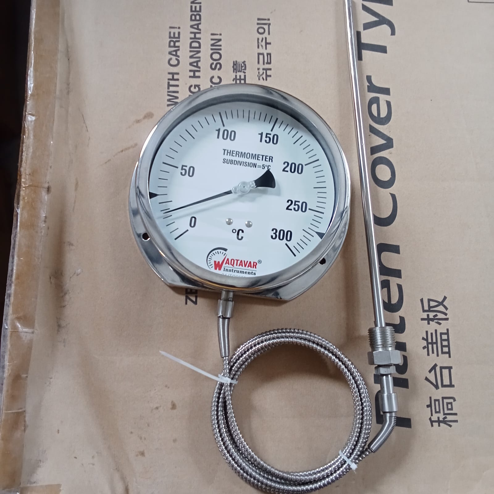 Dial Thermometer Stainless Steel 0 to 300 Degrees